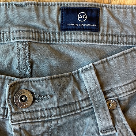 AG Adriano Goldschmied Men’s Slim Straight Leg Pants in Grey ‘The Dylan’ - Picture 2 of 4